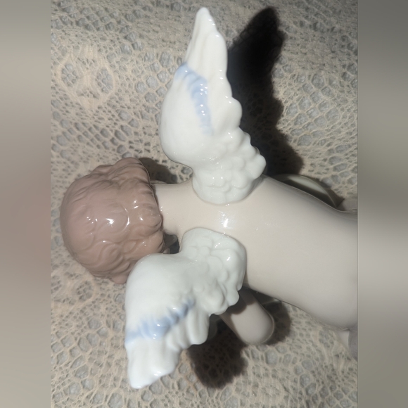 Lladro Cherub Angel Adagio with harp. 6628 - Picture 8 of 10